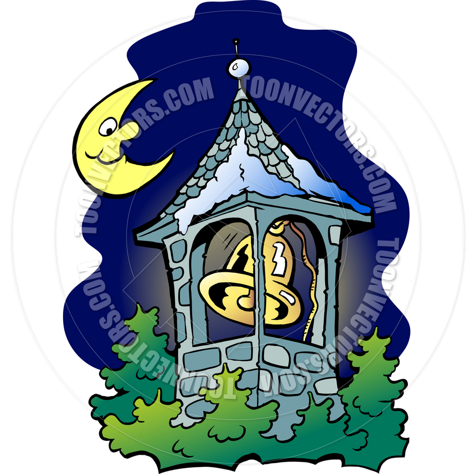 940x940 Cartoon Church Bell Tower By Poul Carlsen Toon Vectors Eps