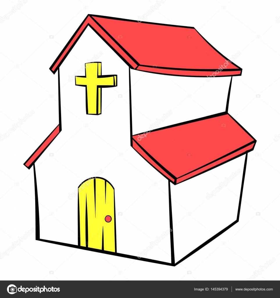 963x1024 Church Icon In Icon Cartoon Stock Vector Juliarstudio