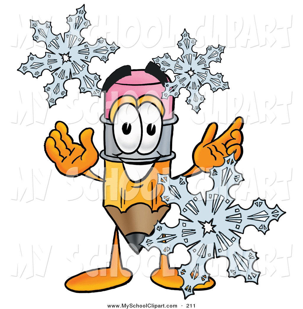 1024x1044 Clip Art Of A Yellow Pencil Mascot Cartoon Character With Three