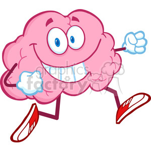 300x300 Royalty Free Royalty Free Clip Art Healthy Brain Cartoon Character