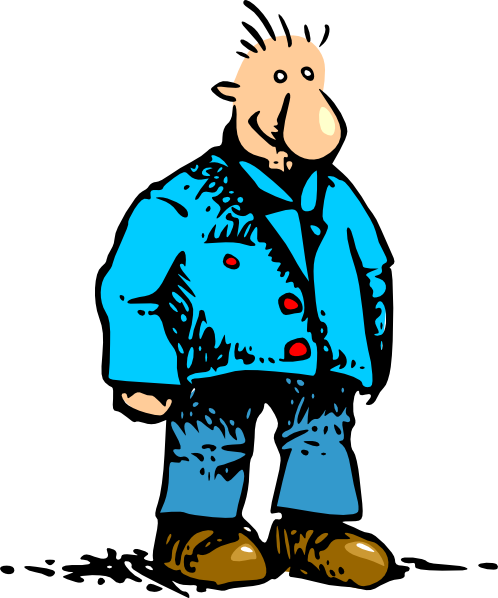 498x598 Man Standing Cartoon Clip Art