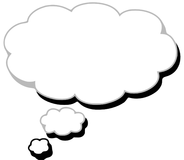 600x520 Thought Cloud Clip Art