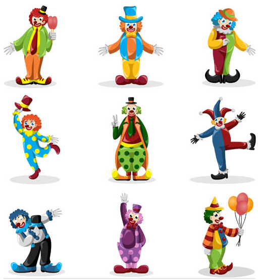 511x554 Funny Cartoon Clowns Vector Ai Format Free Vector Download