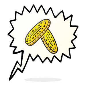 300x300 Freehand Drawn Speech Bubble Cartoon Coins Royalty Free Stock