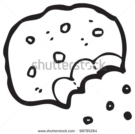 450x446 Cookie Clipart Black And White
