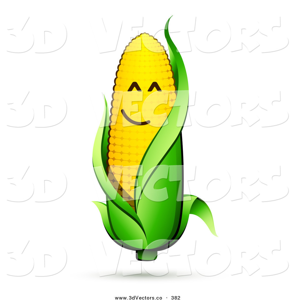 Cartoon Corn On The Cob