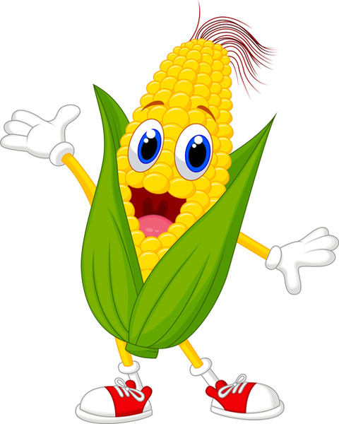 480x600 Drawn Corn Cartoon