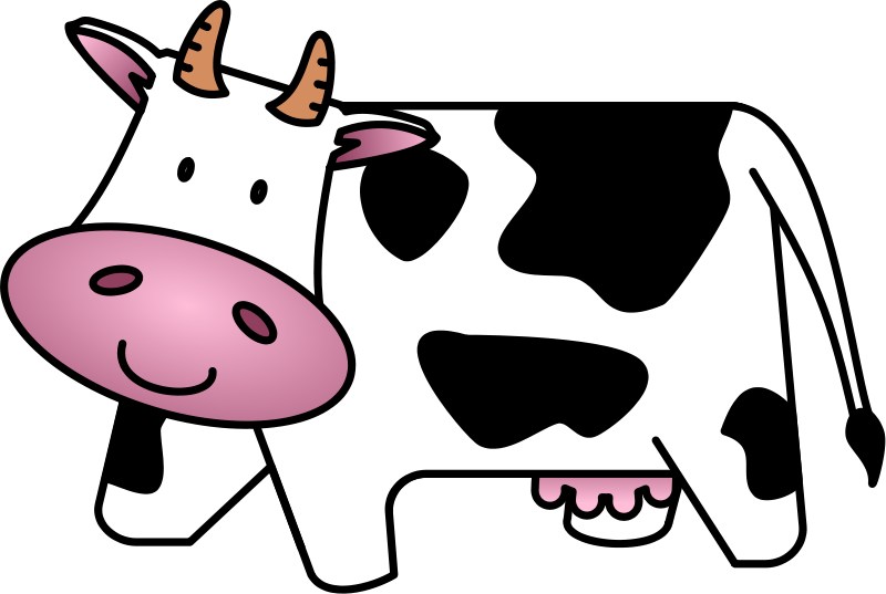 800x537 Free Cute Amp Friendly Cartoon Cow Clip Art