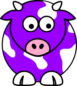 267x297 Purple Cow Clip Art