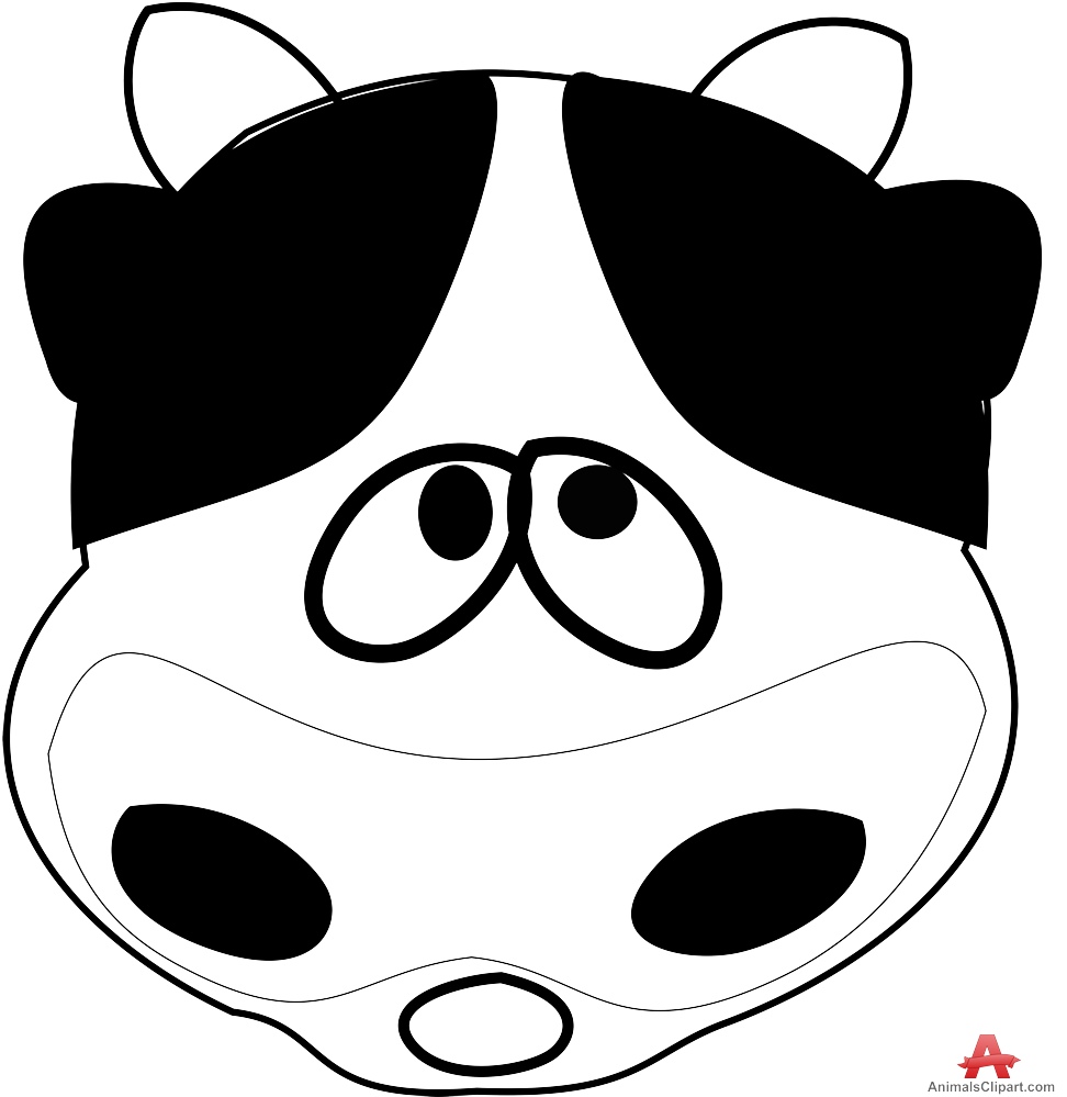 972x999 Cartoon Cow Face Free Clipart Design Download