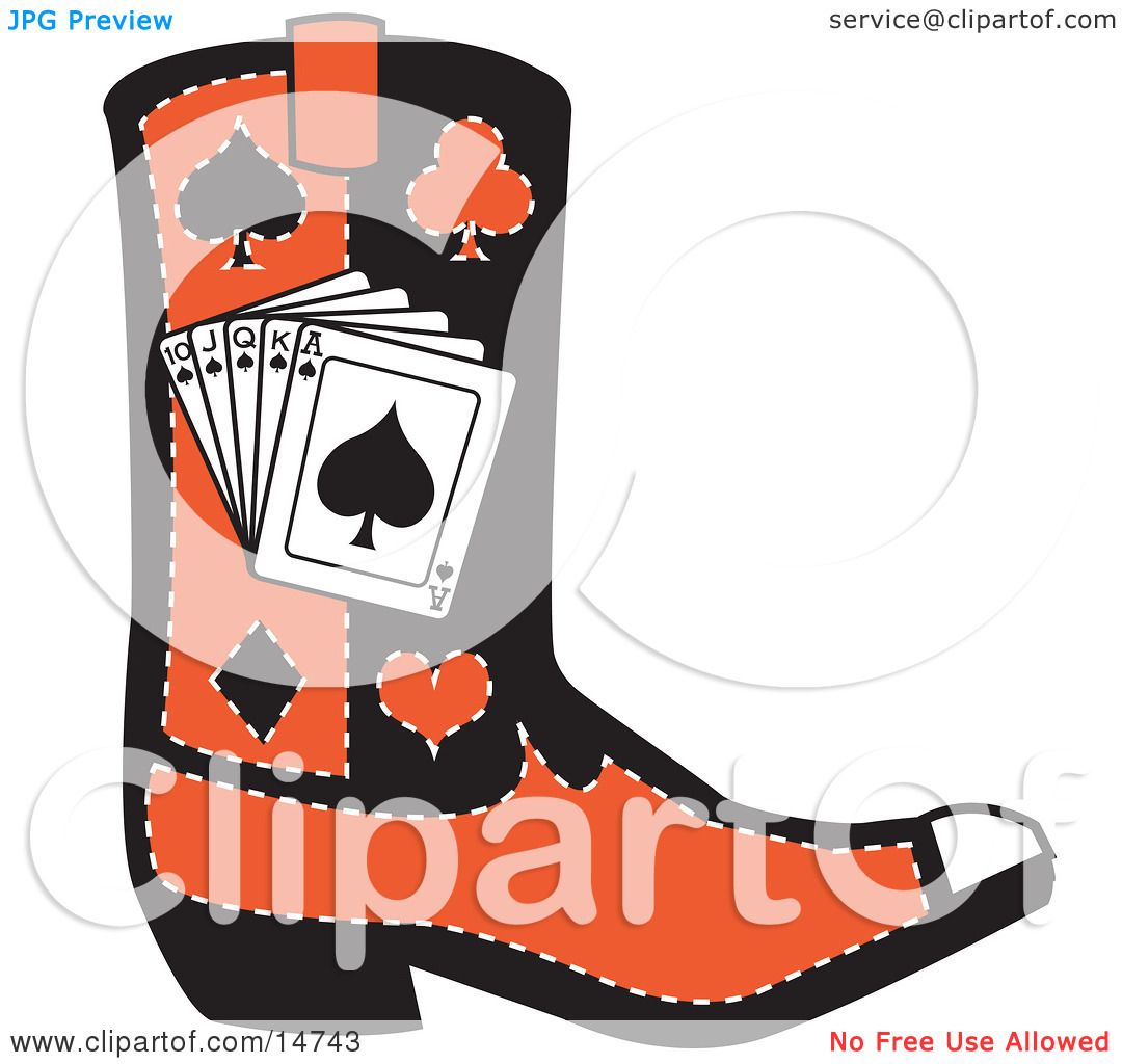 1080x1024 Clipart Of A Cartoon Cowboy Boots With Spurs