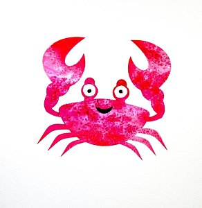 292x300 Cartoon Crab Paintings Fine Art America