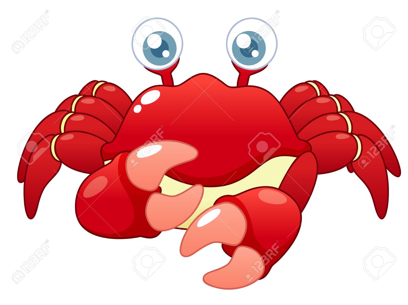 1300x974 Illustration Of Cartoon Crab Royalty Free Cliparts, Vectors,