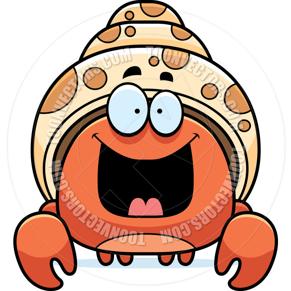 940x940 Cartoon Little Hermit Crab Happy By Cory Thoman Toon Vectors Eps