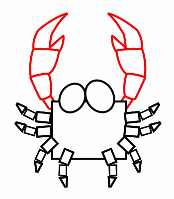350x400 Best Crab Cartoon Ideas Crustacean Crab Image