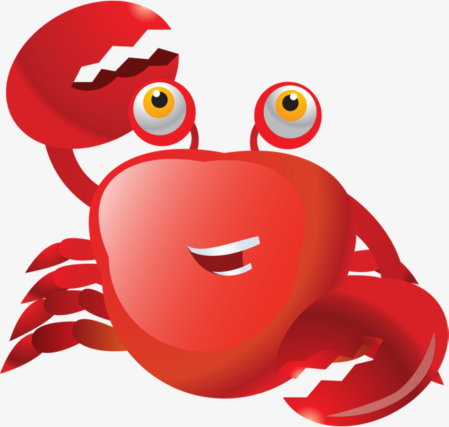 650x618 Red Cartoon Crab, Red Crab, Cartoon Animal, Decorative Pattern Png