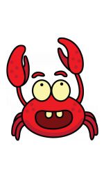 150x266 Cartoons Of Crabs Funny Crab Cartoon Stock Vector Putut