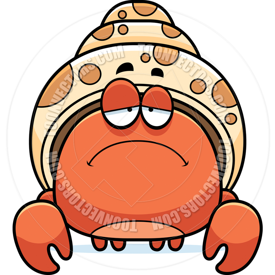 940x940 Cartoon Little Hermit Crab Sad By Cory Thoman Toon Vectors Eps