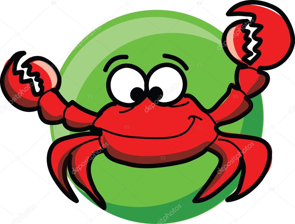 1023x777 Cartoon Cute Vector Crab Stock Vector Virinaflora