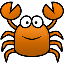 256x256 Free Happy Cartoon Crab Clip Art