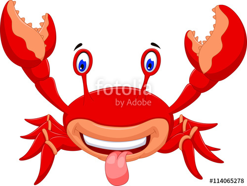 500x376 Funny Cartoon Crab Stock Image And Royalty Free Vector Files