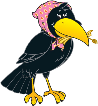 344x371 Crow Clip Art Black And White Free Clipart Images 3