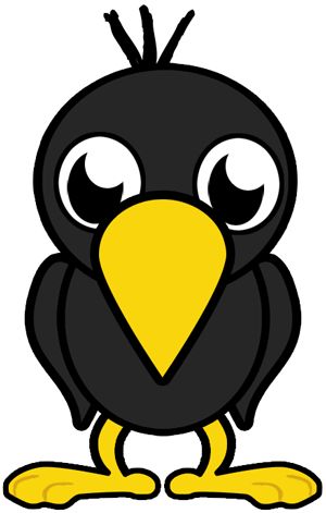 300x471 Crow Clipart Cute Baby