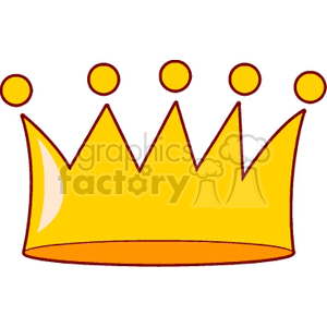 300x300 Royalty Free Cartoon Crown 137526 Vector Clip Art Image