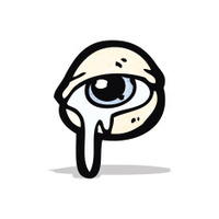 200x200 Cartoon Eyes Stock Vector