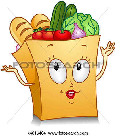403x470 Grocery Bag Clip Art