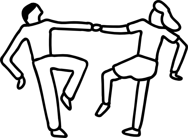 600x441 Cartoon Dancing People