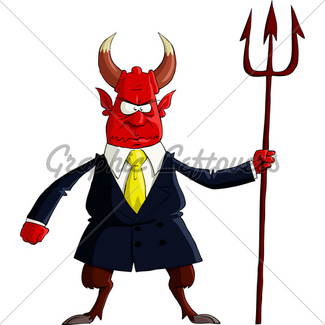 325x325 Cartoon Devil Gl Stock Images