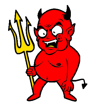 314x338 Cartoon Devil Clipart