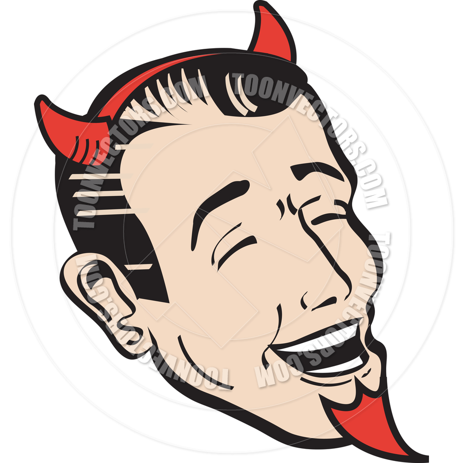 940x940 Cartoon Devil Dad Vector Illustration By Clip Art Guy Toon