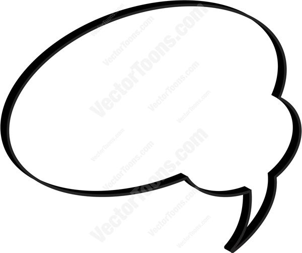 600x502 Cartoon Talking Bubble Clipart