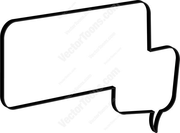 600x444 Large And Small Attached Speech Bubble Cartoon Clipart