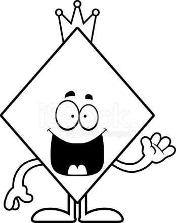 348x440 Cartoon King Of Diamonds Waving Stock Vector