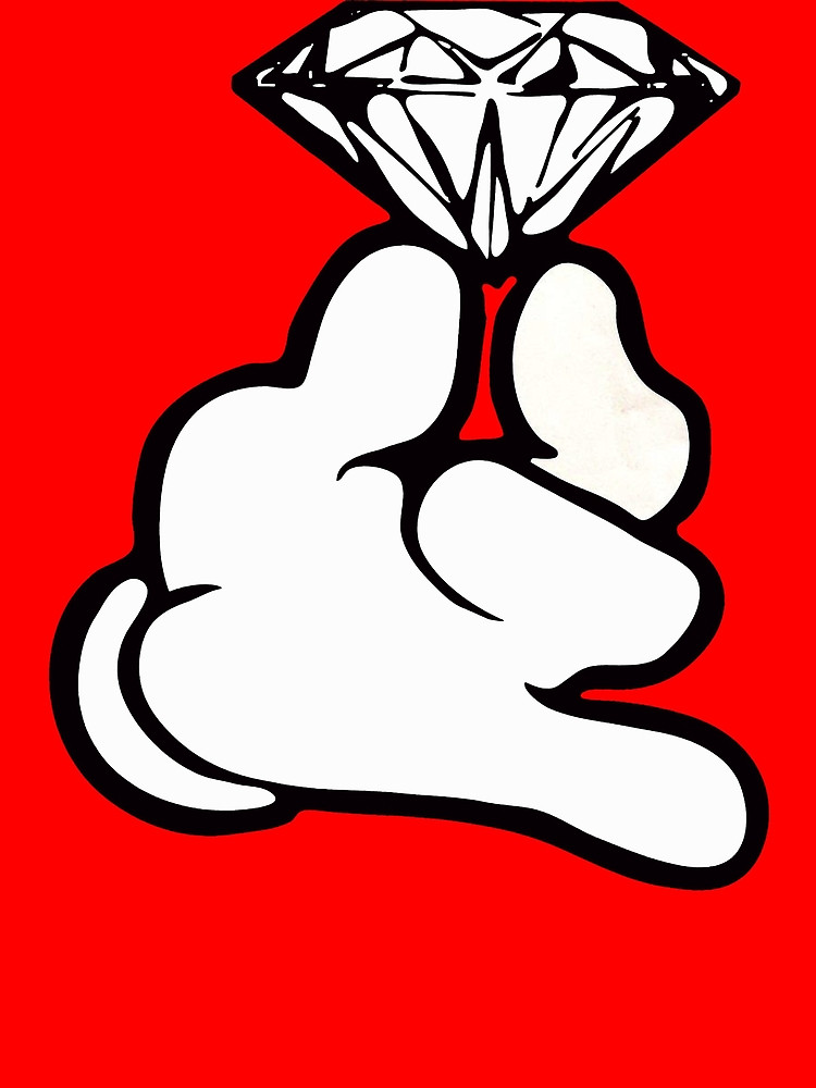 750x1000 Cartoon Hand Holding Diamond By Rara25 Redbubble