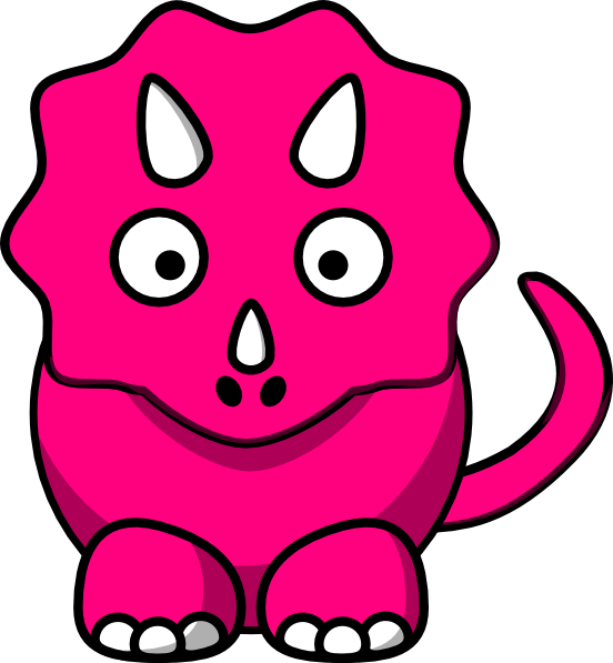 552x597 Pink Baby Dinosaur Clip Art