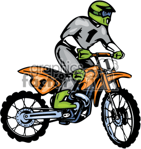 285x300 Motocross Dirt Bike Clipart