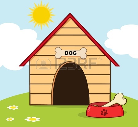 450x415 Dog House Royalty Free Cliparts, Vectors, And Stock Illustration