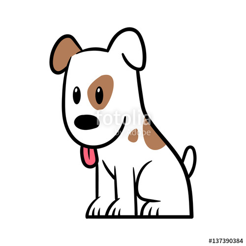 500x500 Cartoon Dog Vector Illustration Stock Image And Royalty Free