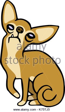 272x470 Cute Cartoon Dog Character Outline Coloring Illustration Stock