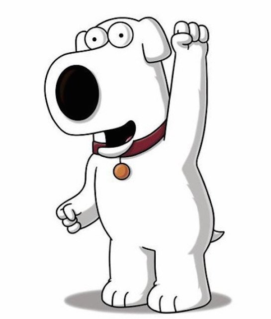 545x641 12 Popular Cartoon Dogs Brian Griffin