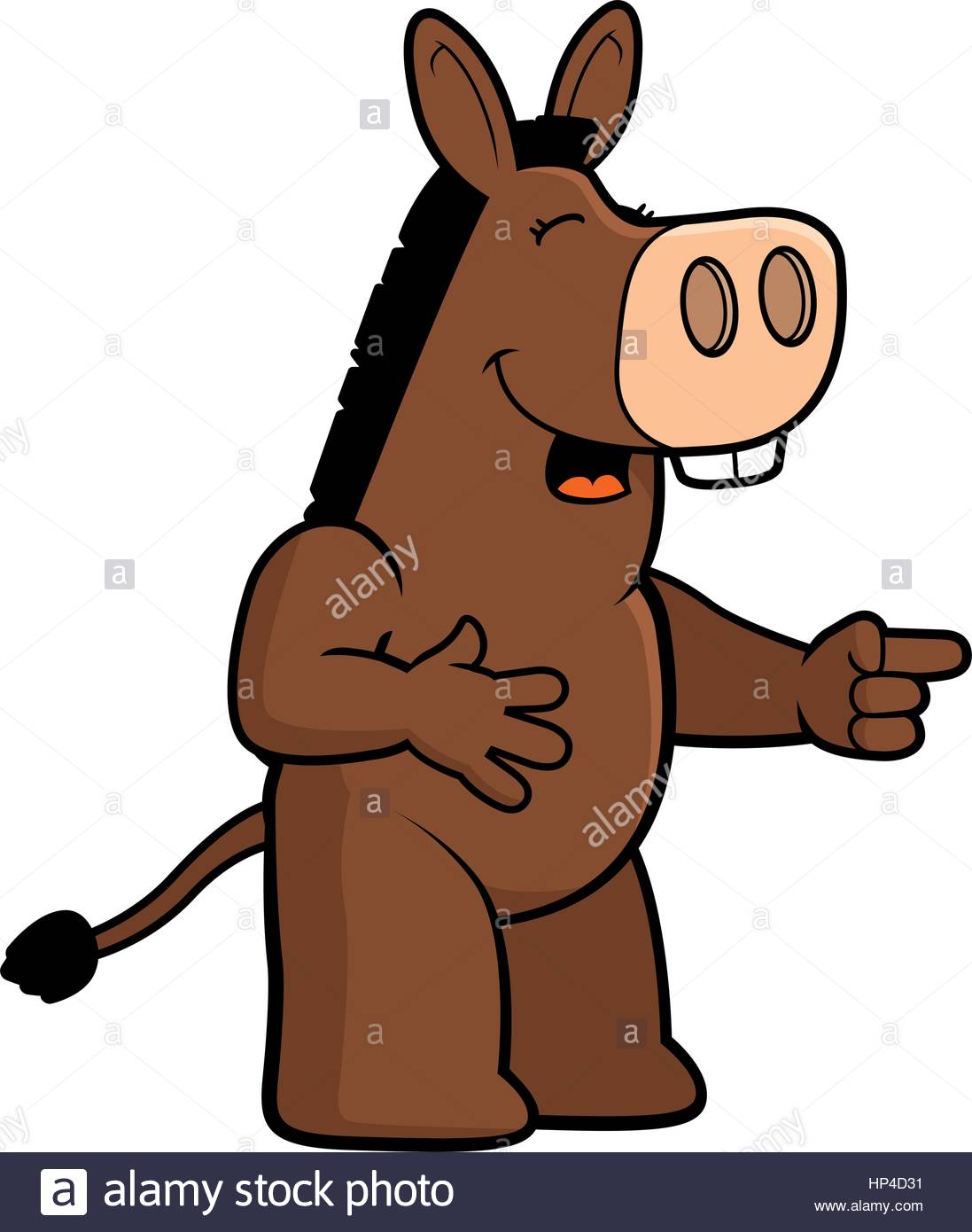 1097x1390 A Happy Cartoon Donkey Laughing And Smiling Stock Vector Art