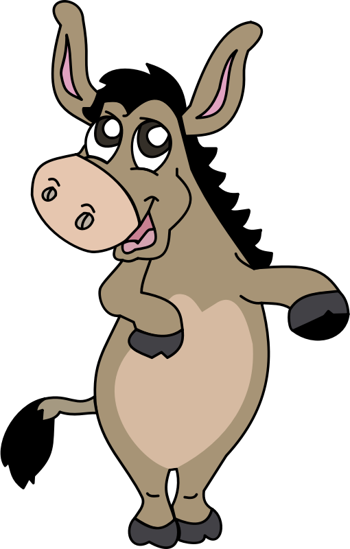 510x800 Donkey Clipart Cartoon