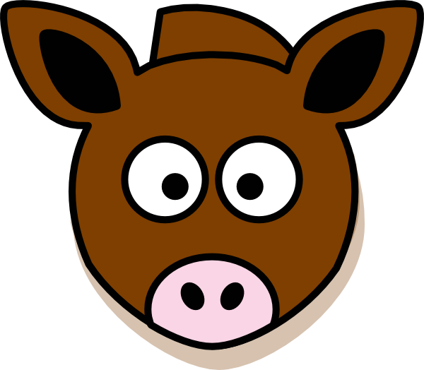 600x524 Donkey Head Clip Art