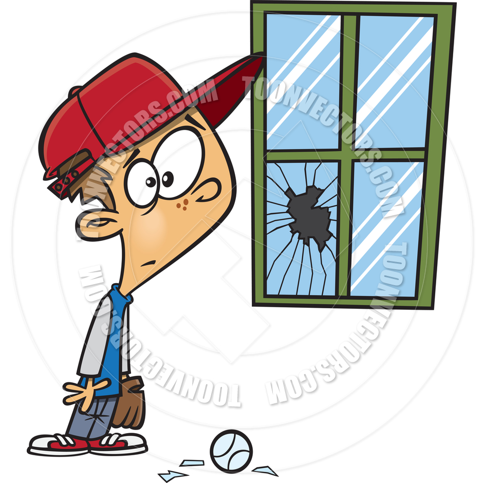 940x940 Cartoon Broken Window By Ron Leishman Toon Vectors Eps