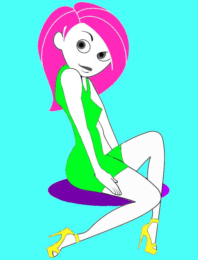 650x853 How To Draw A Cute Face Girl Cartoon Charactercelebrity Kim