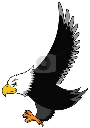 Cartoon Eagle Flying Clipart | Free download on ClipArtMag